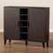 Baxton Studio Idina Dark Brown and Grey Finished Wood 2-Door Shoe Cabinet 173-10906 - alternate 6